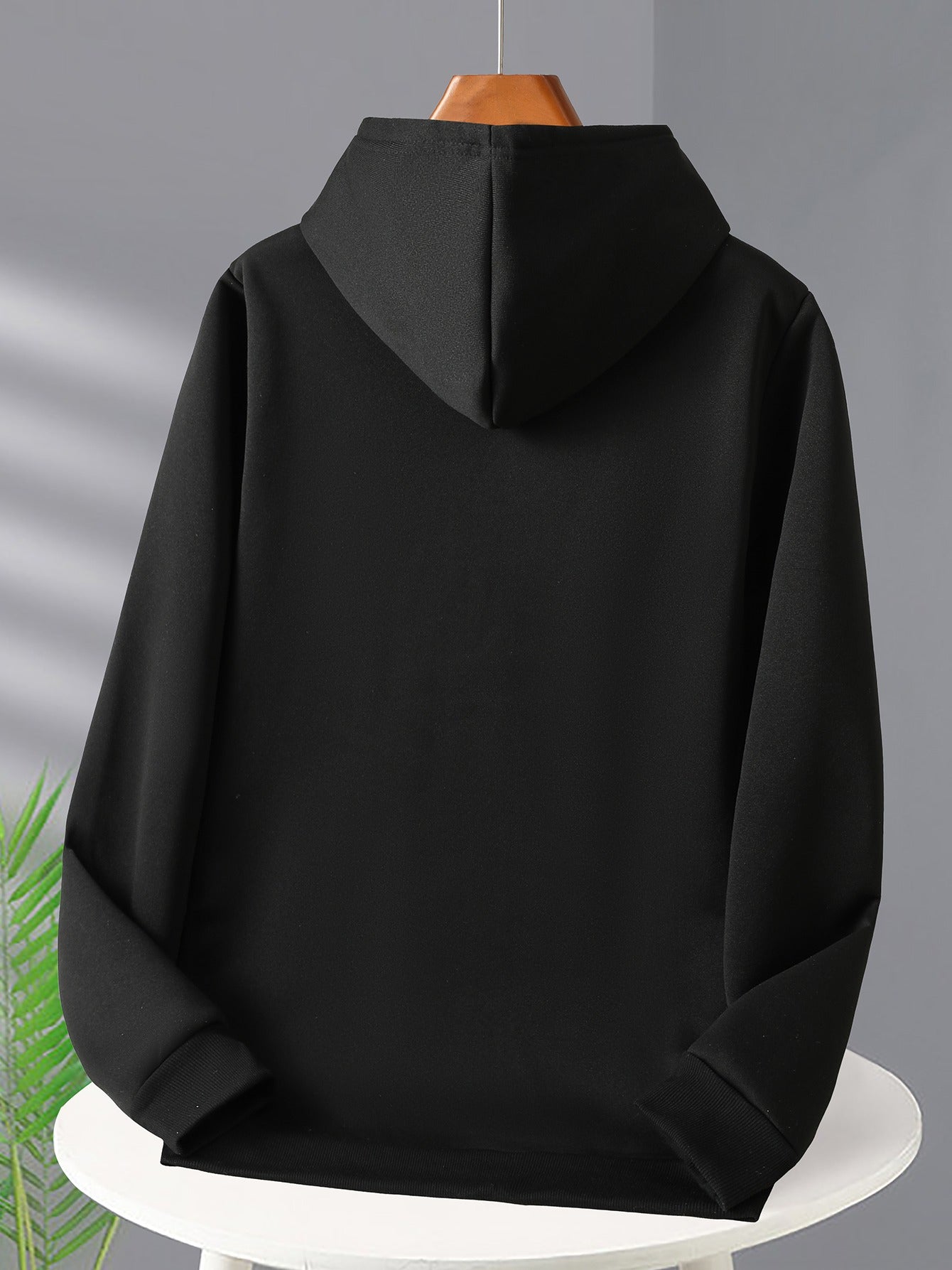 Mens Casual Geometric Hoodie With Jesus Is The Way Print