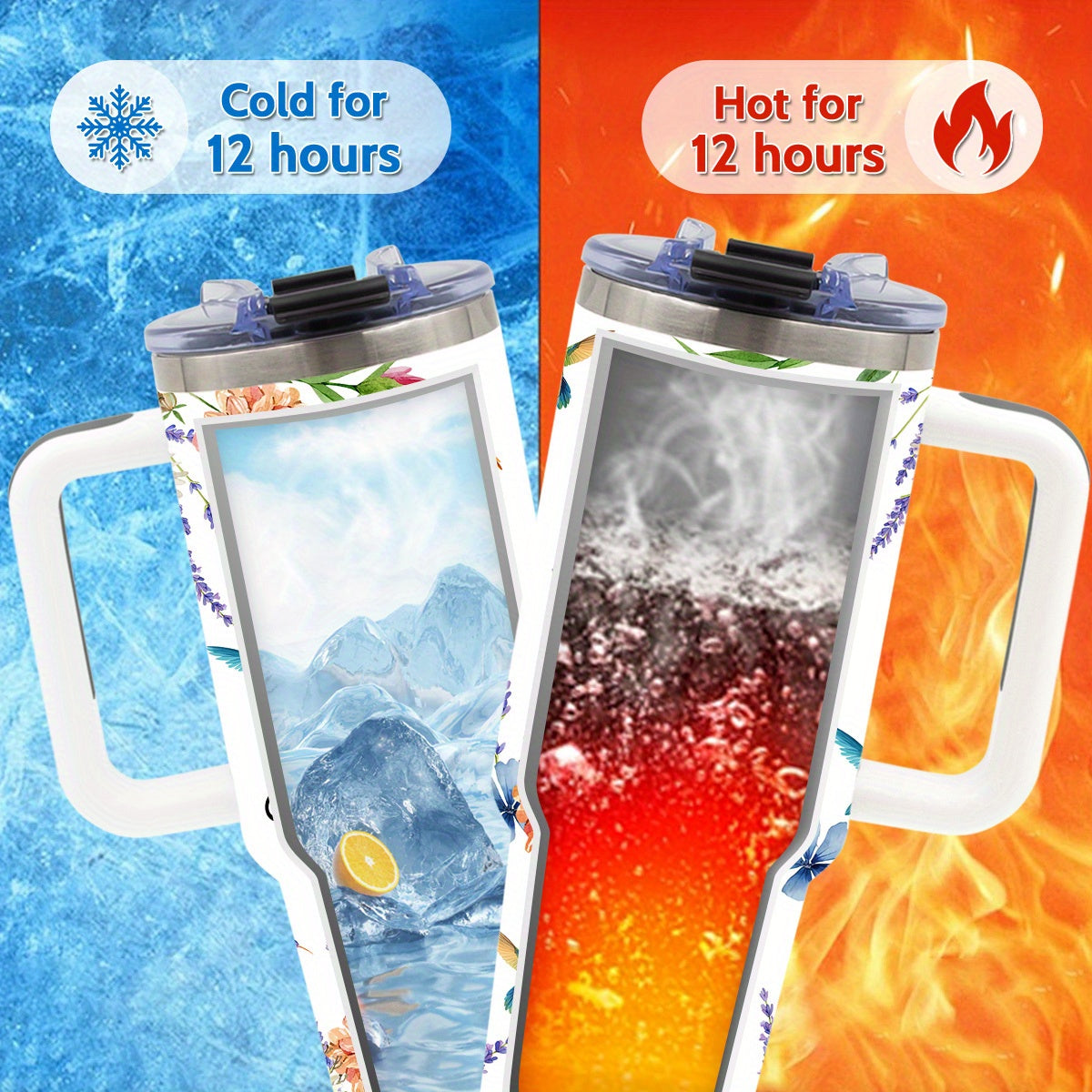 Hummingbird Tumbler Stainless Steel Insulated Travel Mug