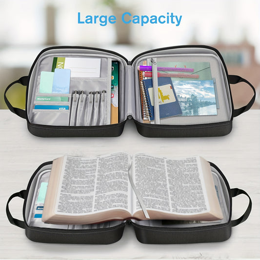 Bible Covers For Men Multi Functional Large Size Zippered Bag