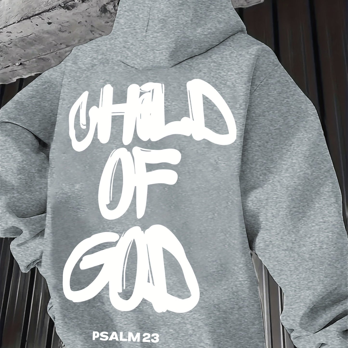 In His Divine Power Comfortable Print Hoodie For Men