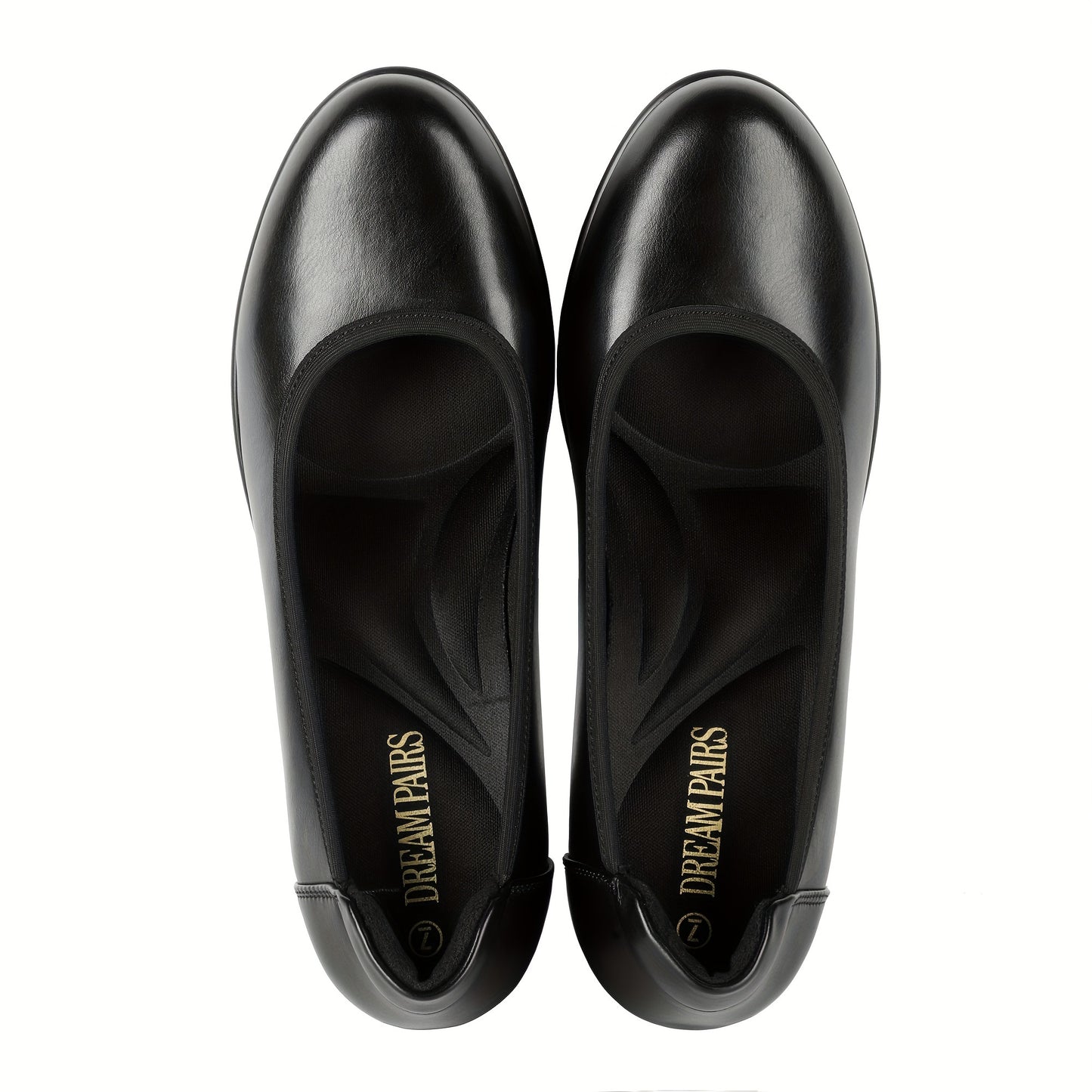 Low Heel Comfort Queen Shoes Soft Round Toe All Season Block Heel