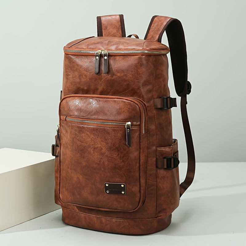 Sendpistil Soft PU Hiking Bag Large Capacity Travel Tote