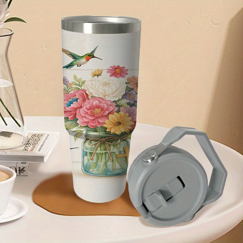 Stainless Steel Tumbler With Straw And Jeremiah 29 11