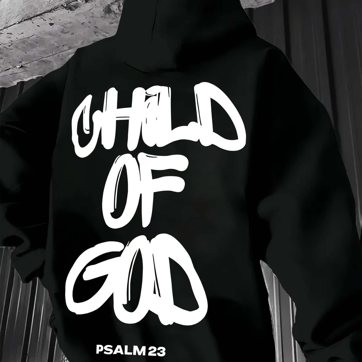 In His Divine Power Comfortable Print Hoodie For Men