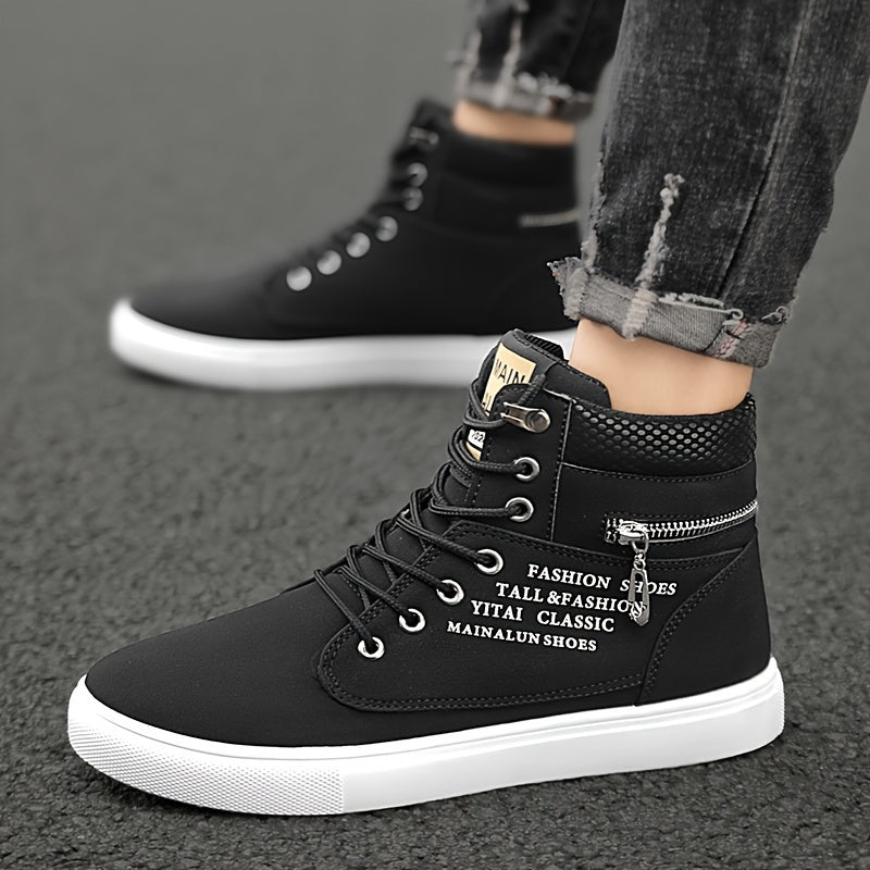 Mainalun Mens High Top Skateboard Shoes Durable Anti Skid