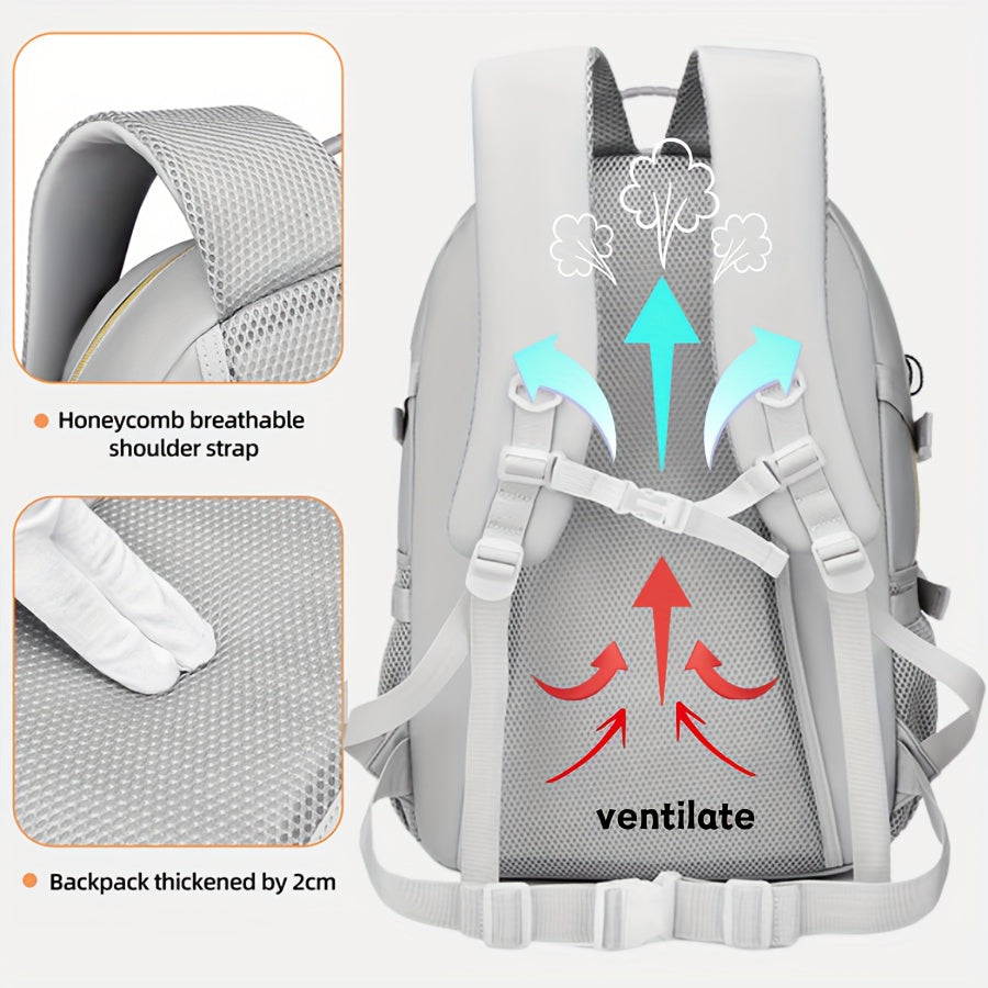 [Multi-pocket Backpack] Multi-pocket Large Capacity Unisex Shoulder Bag Computer Backpack | Travel Business Casual Backpack with Underwear Bag Set, Commuting Bag Weekend Overnight Bag, Holiday Birthday Gift