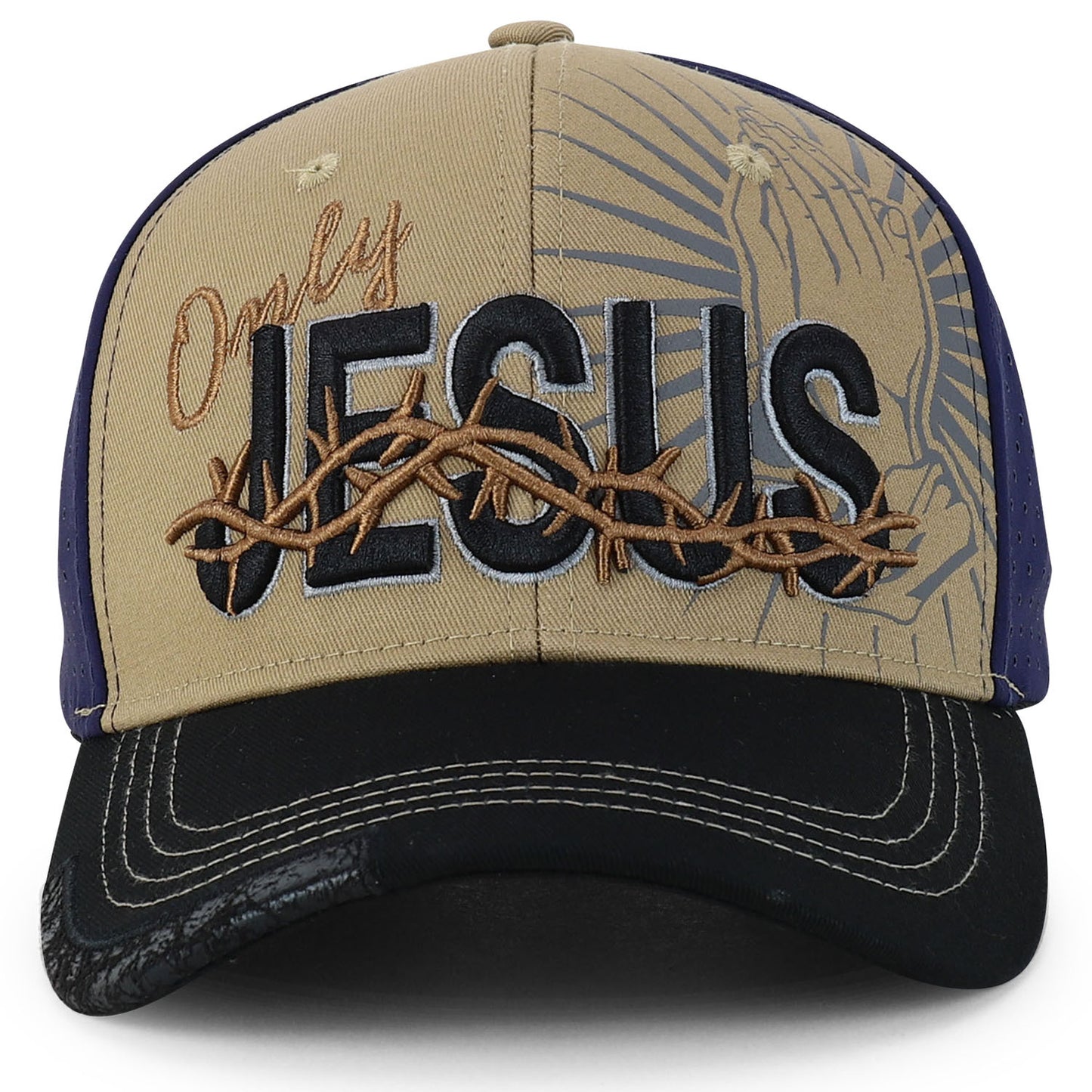 Trendy Apparel Shop Jesus Praying Hand Embroidered Christian Cap