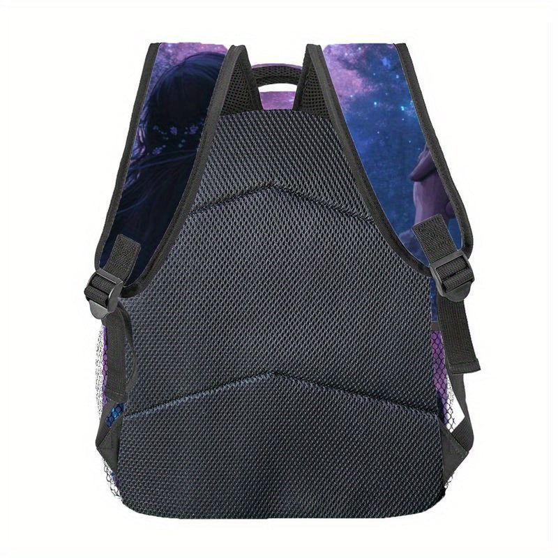 In His Divine Power Galaxy Backpack With Starry Night Print