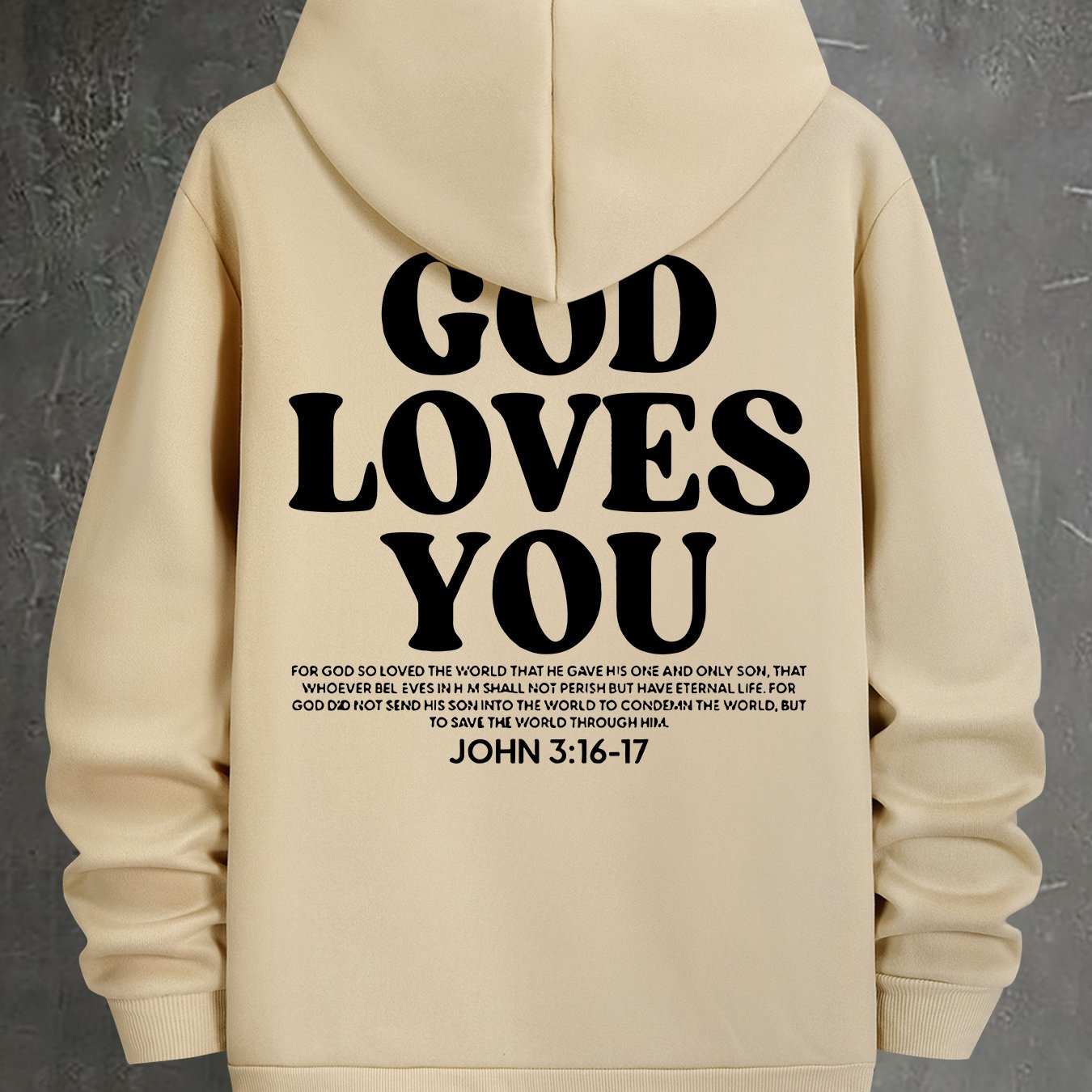 Men Polyester Hooded Sweatshirt With Geometric Printed Hood