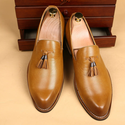 Mens Slip On Tassel Loafers For Weddings And Parties