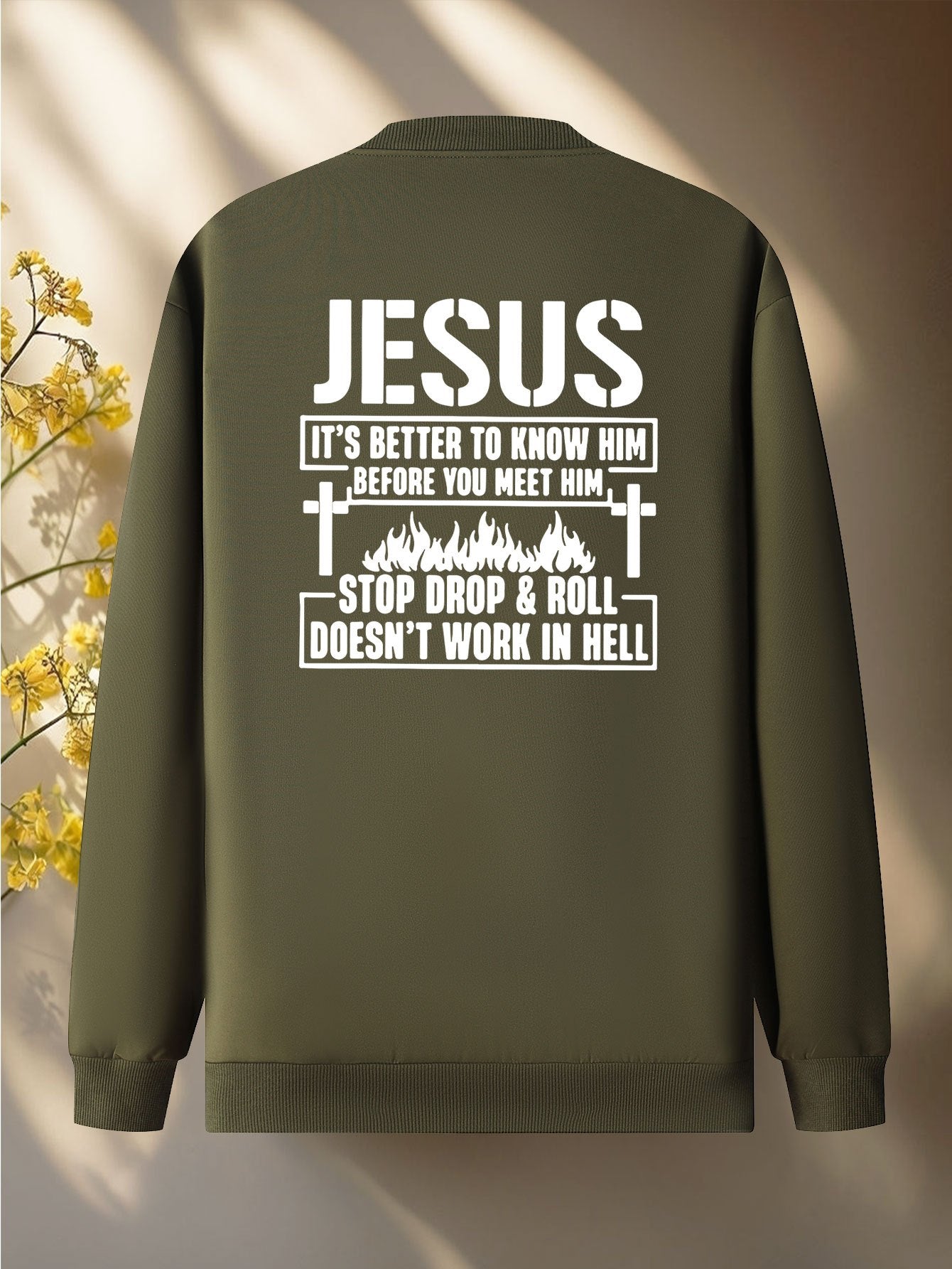 Christian Bible Message Zip Front Jacket for Church
