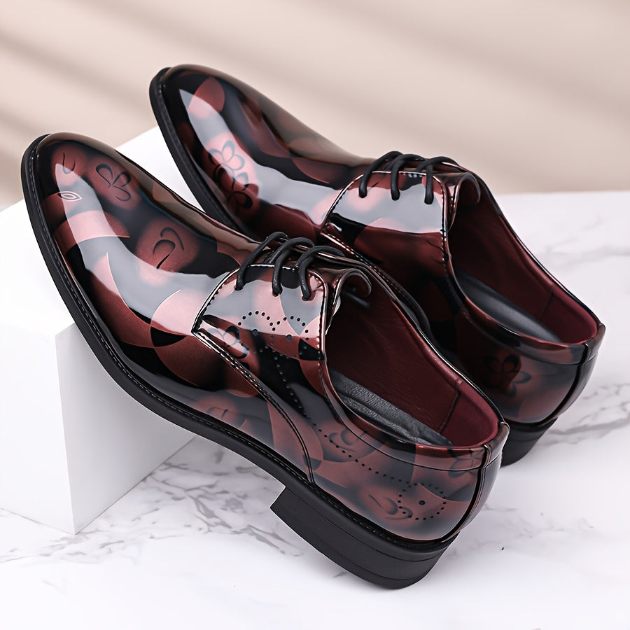 Derby Shoes Men's Soft Sole British Style Groom's Shoes