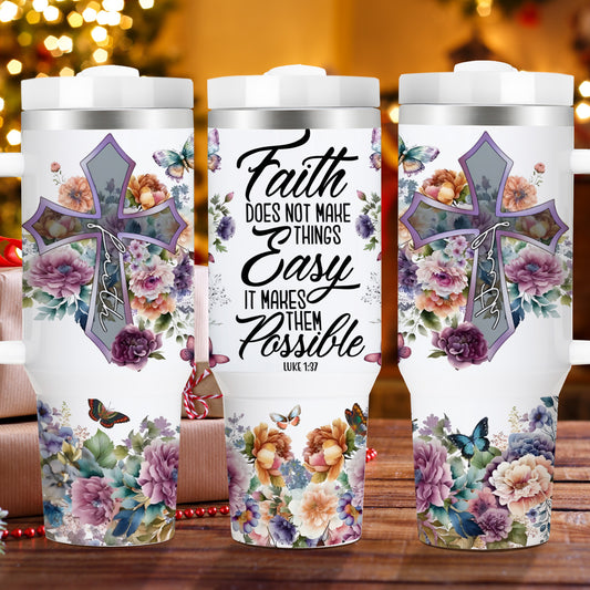 Mikenda Insulated Stainless Steel Vacuum Cup With Straw