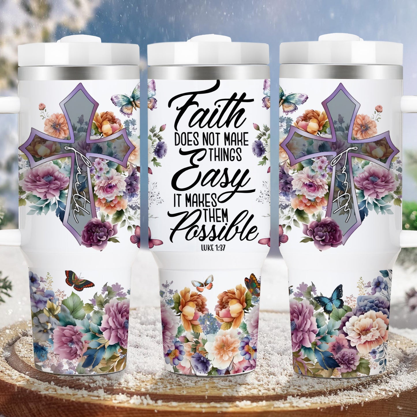 Mikenda Insulated Stainless Steel Vacuum Cup With Straw