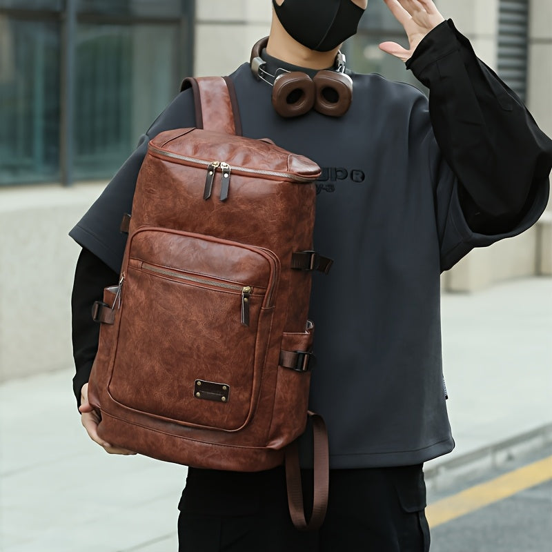 Sendpistil Soft PU Hiking Bag Large Capacity Travel Tote