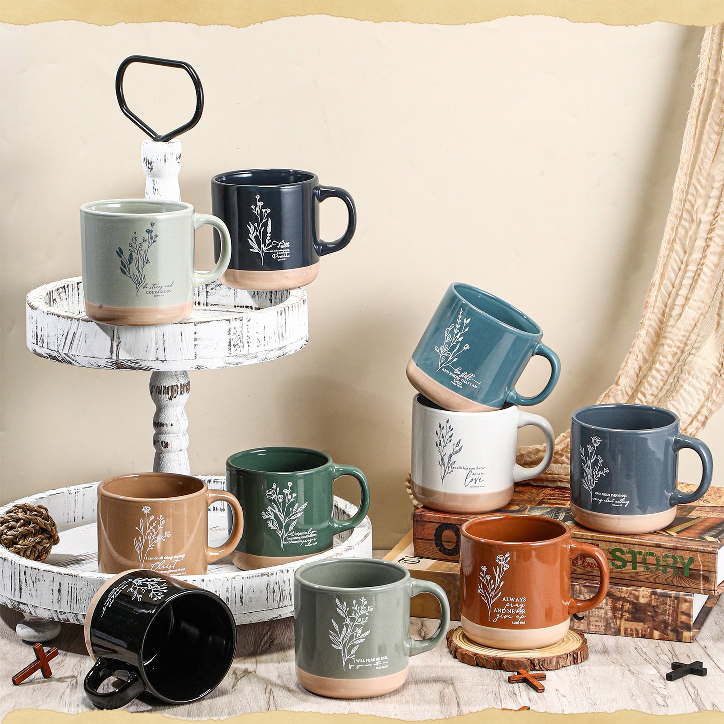 PATELAI Inspirational Christian Mugs for Women Ceramic Gift
