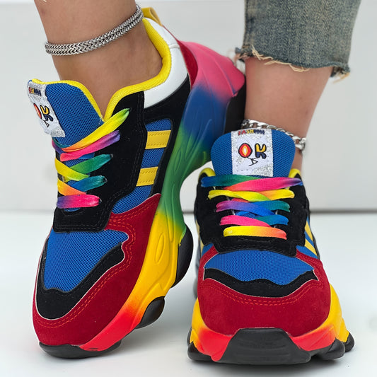 2025 New Breathable Colored Women's Casual Sneakers