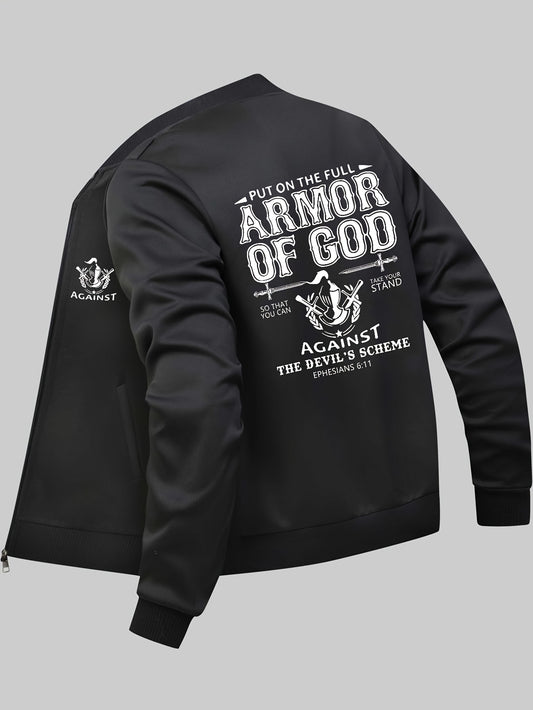 ARMOR OF GOD Men's Spring and Autumn College-Style Jacket